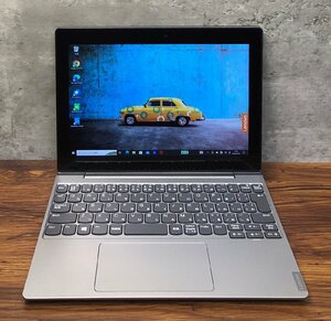 1円～ ●LENOVO IdeaPad D330 / Celeron Ｎ4000 (1.10GHz) / メモリ 4GB / eMMC 64GB / 10.1型 WXGA (1280×800) / Windows10 Pro 64bit