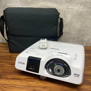 1円～ ●現状品 EPSON EB-536WT プロジェクター 3400ルーメン WXGA (1280 x 800) 通電可 (ソフトケース / リモコン)