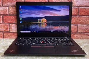 1円～ ●LENOVO ThinkPad A285 / Ryzen 5 PRO 2500U (2.00GHz) / メモリ 16GB / SSD 180GB / 12.5型 HD (1366×768) / Windows10 Pro 64bit