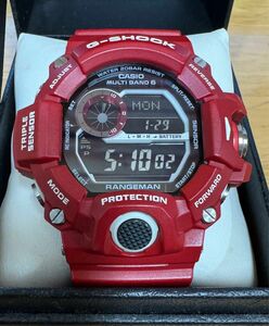 G-SHOCK レンジマン　GW-9400RDJメン・イン・レスキューレッド 