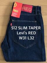 Levi's RED 512 SLIM TAPER THUNDER WEATHER W31 L32_画像1