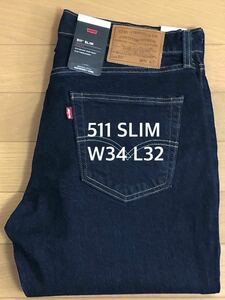 Levi's 511 SLIM FIT PREMIUM INDIGO W34 L32