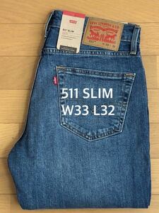 Levi's 511 SLIM FIT MEDIUM INDIGO W33 L32