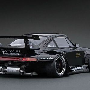 ignition model イグニッションモデル IG1960 1/18 RWB PORSCHE 993 BLACK Gespenst RAUH-Welt BEGRIFF ポルシェ ブラック 911 中井 啓の画像2