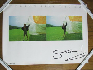 当時物 STING スティング ポスター 59.5cm×84cm NOTHING LIKE THE SUN キャニオン・レコード 非売品