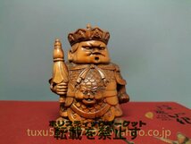 仏教工芸品 四天王像 Q版 一式 四天王 総柘植材　時代彫刻　古美術　木彫仏教　精密彫刻 仏師で仕上げ品_画像8