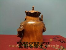 仏教工芸品 四天王像 Q版 一式 四天王 総柘植材　時代彫刻　古美術　木彫仏教　精密彫刻 仏師で仕上げ品_画像9