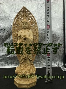 新作 総檜材 供養品 阿弥陀如来 木彫仏像 祈る厄除 仏教工芸品 精密細工