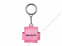 K677.. BALENCIAGA バレンシアガ Air Pods エアポッズ ケース CASH ハート ロゴ イタリア製 新品 ★ 5860 SWEET PINK_画像3