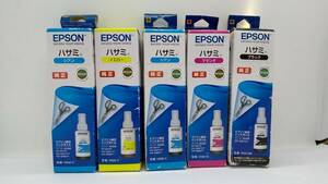 ●EPSON エプソン インクボトル ハサミ 70ml 【ブラック、シアン、マゼンタ　イエロー】5個セット 