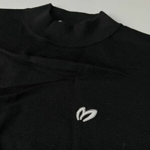 ≪新品・正規品≫ マスターバニーエディション（MASTER BUNNY EDITION）メンズ ウールハイネック半袖シャツ BK（サイズ4）の画像1