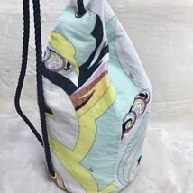 美品 希少 エミリオプッチ パイル リュック バックパック ショルダーバッグ EMILIO PUCCI_画像2