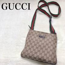 人気モデル GUCCI GG柄 シェリーライン ポシェット ショルダーバッグ グッチ_画像1