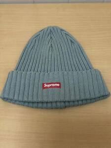 多少シミあり ★ Supreme シュプリーム　福岡出品 ★ 1円 ニットキャップ ニット帽 グリーン　FK