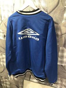 1円 ★ 福岡古着 ★ umbro アンブロ ★ 古着スウェット ★ 90年代 ★ 即決激安 ★ スウェット トレーナー メッシュ ブルー　FK