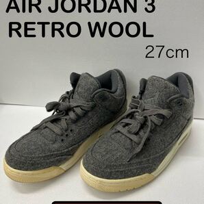 27cm NIKE AIR JORDAN3 RETRO WOOL エアジョーダン3