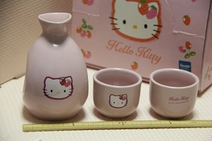 陶器製 ハローキティ とっくり セット 検索 徳利 おちょこ サンリオ 2000 徳利 お猪口 HELLO KITTY 熱燗 キャラクター グッズ