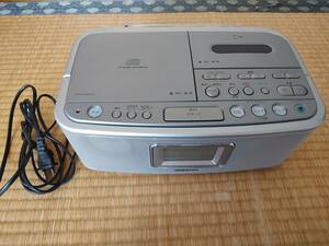 ソニー SONY CDラジカセ シルバー CFD-E500TV 中古美品