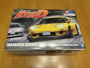 ☆ アオシマ 1/24プリペイントモデル 頭文字D I-4 高橋啓介 FD3S RX-7 プロジェクトD 第28巻仕様 未開封品☆塗装済みプラモデル