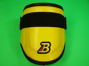 be Luger doBELGARD elbow guard yellow × black worn AL710 size adjustment possibility right strike person for left strike person for combined use arm guard single 