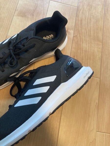 【美品】adidas スニーカー ブラック 28cm