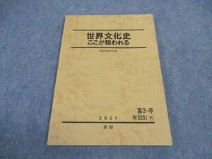 VW04-142 駿台 世界文化史 ここが狙われる テキスト 未使用 2021 夏期 09m0C