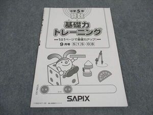 VY04-163 SAPIX サピックス 小5年 基礎力トレーニング 9月号 2019年度版 03s2B