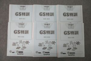 VY25-002 SAPIX サピックス 小学6年 国語 GS特訓 GS-01～06 計6回分セット 2022 30S2D