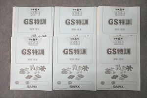 VZ25-014 SAPIX サピックス 小学6年 国語 GS特訓 GS-01～06 計6回分セット 2022 45 S2C