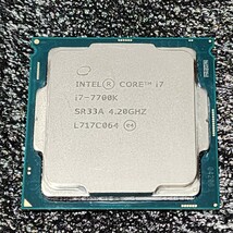 CPU Intel Core i7 7700K 4.2GHz 4コア8スレッド KabyLake PCパーツ インテル 動作確認済み_画像3