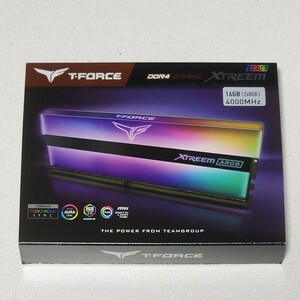 TEAMGROUP T-FORCE XTREEM ARGB DDR4-4000MHz 16GB (8GB×2枚キット) TF10D48G4000HC18JBK 動作確認済み デスクトップ用 PCメモリ (1)