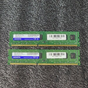 ADATA DDR3-1600MHz 16GB (8GB×2枚キット) AM2L16BC8R2-B06S 動作確認済み デスクトップ用 PCメモリ 