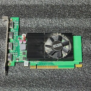 ELSA GEFORCE GT730 1GB DDR3/GD730-1GEBQD 動作確認済み PCパーツ グラフィックカード PCIExpress