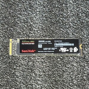 SanDisk Extreme PRO(SDSSDXPM2-500G) 500GB NVMe SSD フォーマット済み PCパーツ M.2 2280 動作確認済み 480GB 512GB