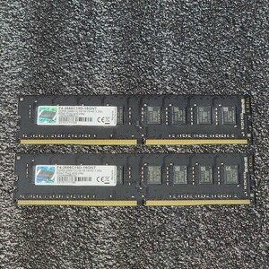 G.SKILL DDR4-2666MHz 16GB (8GB×2枚キット) F4-2666C19D-16GNT 動作確認済み デスクトップ用 PCメモリ 