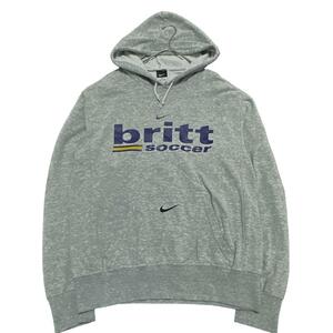 メキシコ製 NIKE スウェットパーカー サッカー 裏起毛 ロゴ刺繍m28 M相当