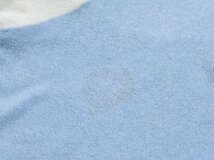 レア70'sUSA古着 WEEDS ビンテージ パイルポロ シャツ sizeXL 水色 白 袖プリント サーフ 70年代 アメリカ アメカジ 希少_画像9