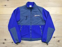 レア2000sUSA古着 MENARDS フリース ジャケット sizeM 青 ブルー メナーズ フルジップ 企業 会社 2000年代 Y2K_画像1