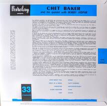 Chet Baker チェット・ベイカー And His Quintet With Bobby Jaspar ボビー・ジャスパー 限定リマスター再発アナログ・レコード_画像2