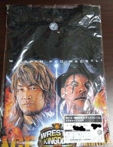 新日本プロレスレッスルキングダム14 棚橋弘至VSクリス・ジェリコ　ピクチャーＴシャツ サイズＬ