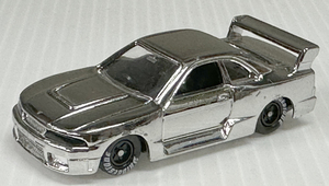 トミカ スカイラインR33 GT-R スカイラインミュージアム特注品 銀メッキ BRIGESTONEホワイトレター仕様 絶版ビンテージ当時物 新品未使用品