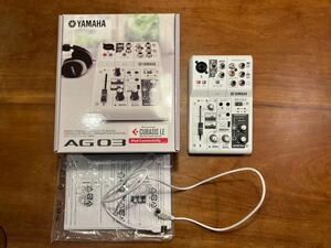 Yamaha AG03 ミキシングコンソール / オーディオインターフェース / ウェブキャスティングミキサー 