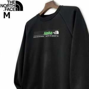 1円～!売切!【正規新品】THE NORTH FACE◆W CITY CREW トレーナー スウェット US限定 アラスカ 裏起毛 男女兼用 キャンプ(M)黒 181130-30