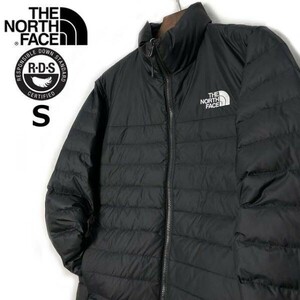 1円～!売切!【正規新品】THE NORTH FACE FLARE DOWN JACKET2 ダウンジャケット US限定 防寒 軽量 ロゴ刺繍 フレアダウン(S)黒 190122-85