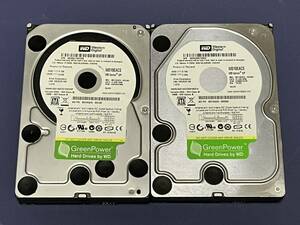 Western Digital WD Green 1TB HDD 2台 計2TB WD10EACS CrystalDiskInfo 正常