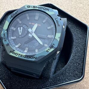 ●未使用/外箱とギャラ無し●CASIO(カシオ ウォッチ)レア 海外限定G-SHOCK ブラック × 迷彩 時計 mercismith2watch GA-2100SU-1A