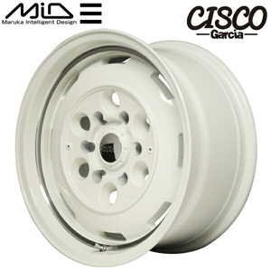 MID Garcia CISCO ホイール1本 オールドイングリッシュホワイト/リムヴァーレイポリッシュ 5.5J-16inch 5H/PCD139.7 inset+20