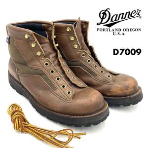 202 ダナー Danner D7009 トレッキング ブーツ ライト ビブラムソール US8 1/2 26.5cm ブラウン アウトドア マウンテン