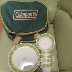 コールマン　Coleman メラミンテーブルウェアセット　プレート　ボウル　カップ　皿　コップ　4人用　　食器セット アウトドア　キャンプ