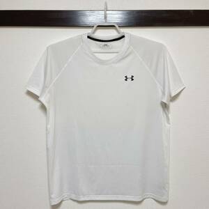 アンダーアーマー UAテックHG SS MTR3764 ホワイト XXL 中古 ヒートギア ショートスリーブ 半袖 Tシャツ 白 2XL